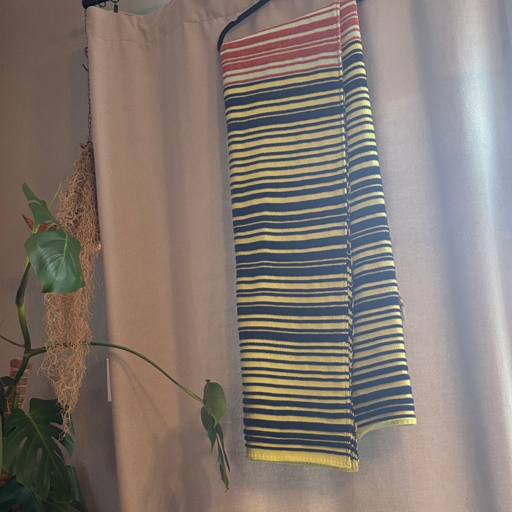 Striped Multicolor Throw Blanket